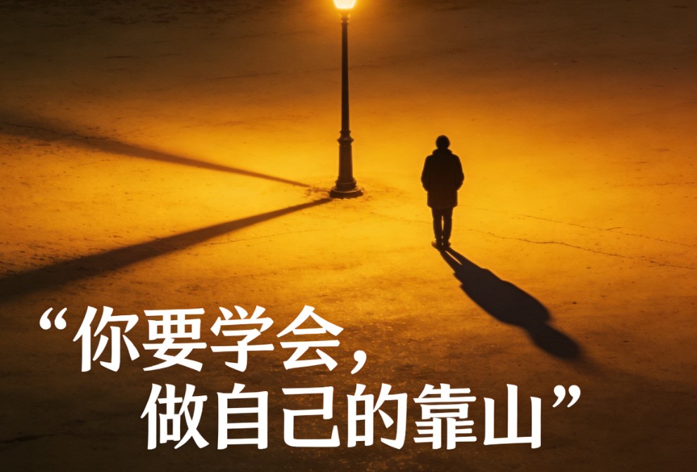 你要学会，做自己的靠山