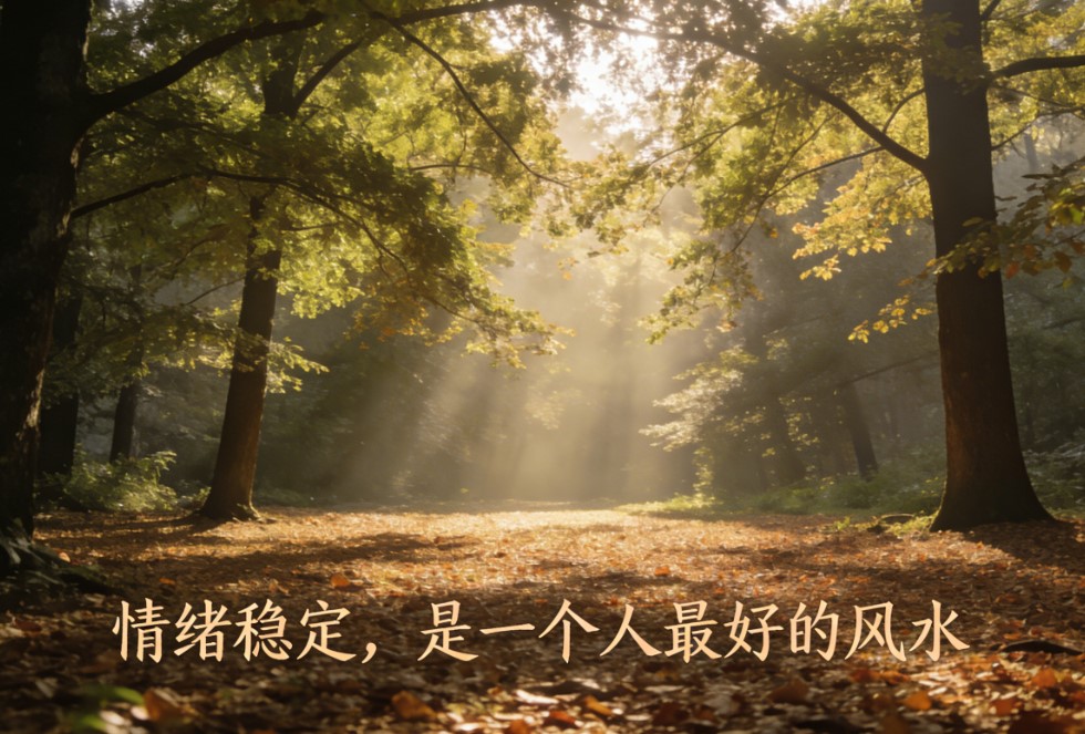 情绪稳定，是一个人最好的风水